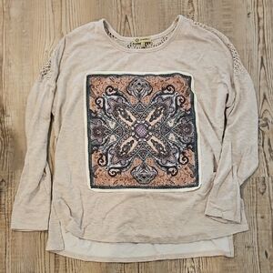 Democracy Long Sleeve Boho Soft Top